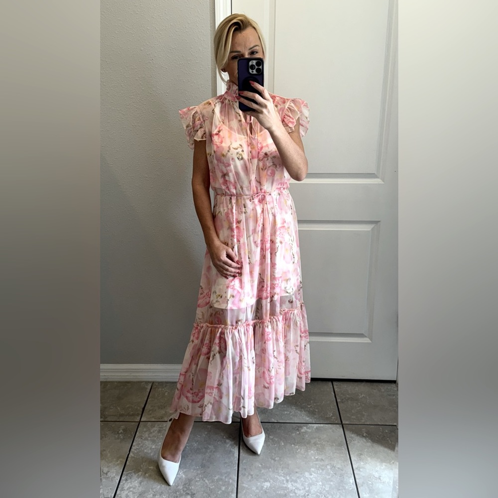 High Tide Floral Midi Dress